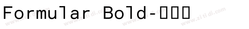 Formular Bold字体转换